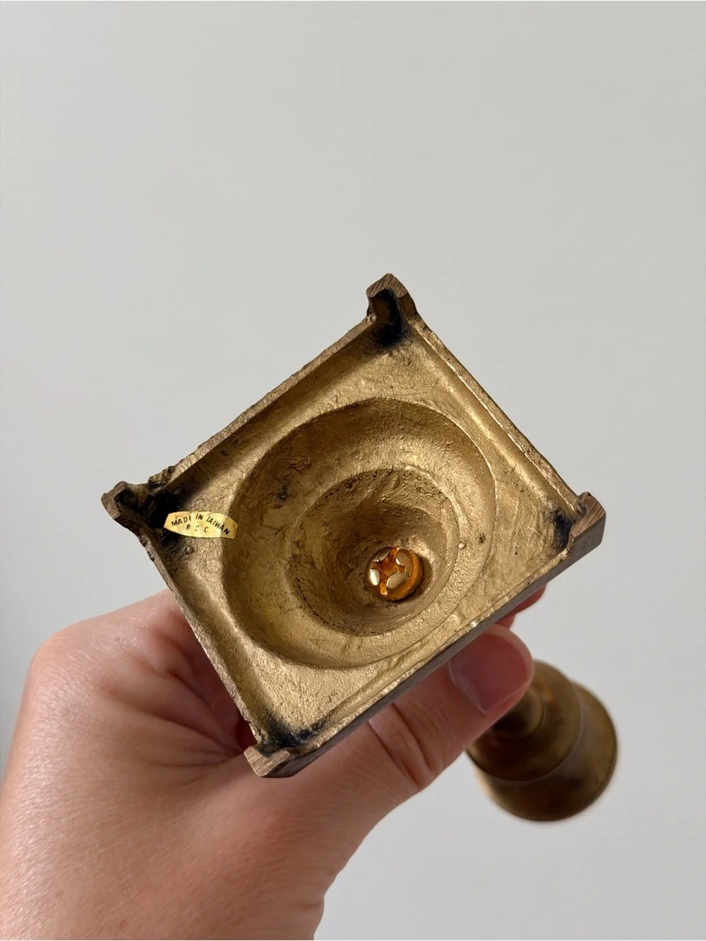 Vintage Brass Candlestick Holder